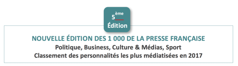 LES 1000 DE LA PRESSE FRANCAISE 2017 (5eme édition)